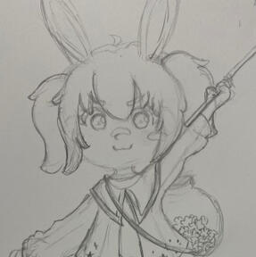 Sketched chibi